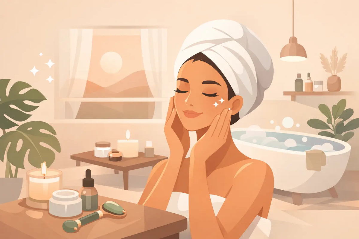 Glowing Skin Routine at Home That Feels Like a Reset