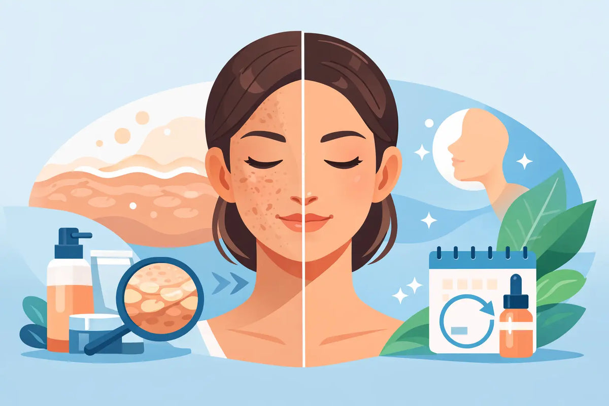 Skin Texture Improvement Case Study in 8 Weeks